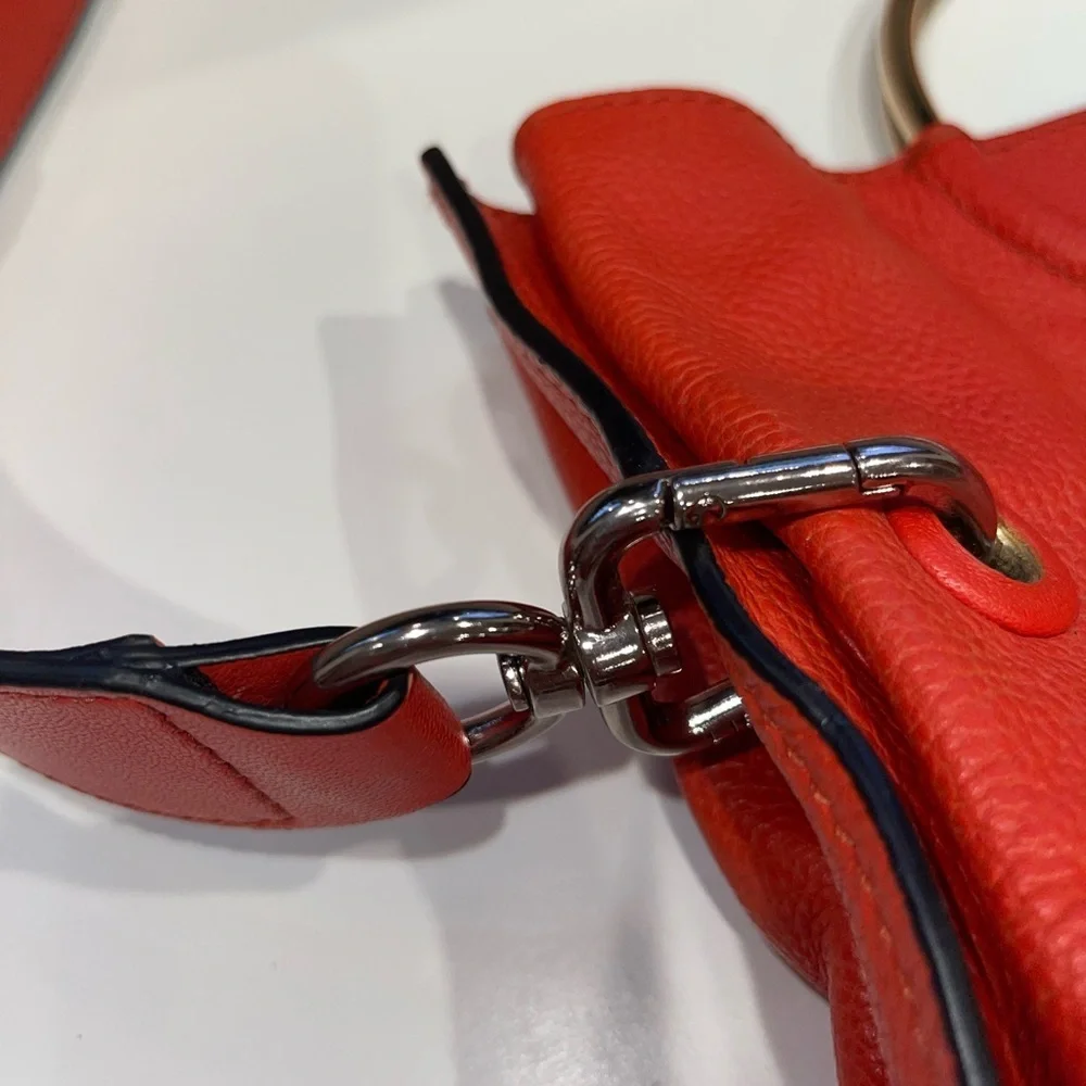 Liebeskind Ravenna Ring Bag in Orange Red Two Way Bag NWOT - Picture 7 of 14